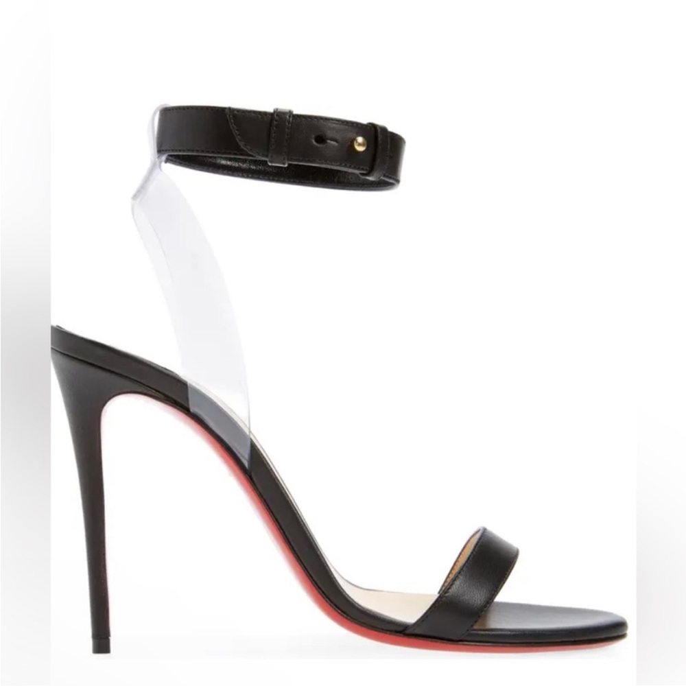 Christian Louboutin, Black Jonatina 100mm Heels 37.5.